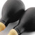 Tiger Plastic Maracas with Wooden Handles (Large) - Black