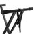 TIGER KYS16-BK Adjustable Keyboard Stand - Double-Braced with Securing Straps
