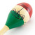 Natural Hand Painted Wooden Maracas - Large