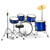 Tiger 5 Piece Junior Drum Kits - Drum Sets for Kids With 6 Months Free Lessons - Blue