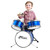 Tiger Junior Kids Drum Kit, 3 Piece Beginners Drum Set with Stool - Blue