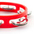 Tiger Mini Kids Half Moon Tambourine - Childrens Tambourine with Jingles - Red