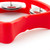 Tiger Mini Kids Half Moon Tambourine - Childrens Tambourine with Jingles - Red
