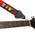 Tiger Guitar Strap with Pick Holders & Picks - Red