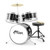 Tiger Junior Kids Drum Kit, 3 Piece Beginners Drum Set with Stool - Black