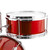 Tiger Junior Kids Drum Kit, 3 Piece Beginners Drum Set with Stool - Red