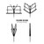 Tiger Portable Easy Folding Sheet Music Stand - Black