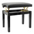 Tiger PST14 Piano Stool, Height Adjustable Wooden Piano Bench in Black