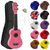 Mad About Soprano Beginners Ukulele with Bag, Pick & Carbon Strings - Pink