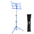Tiger Easy Folding Sheet Music Stand with Bag - Portable Music Stand in Blue