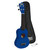 Mad About Blue Left-Handed soprano ukulele featuring a compact 21-inch design, carbon strings and geared tuning pegs. Lightweight beginner ukulele ideal for left-handed children, students and first-time players.