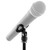 Tiger Microphone Stand with Heavy Round Base - Black