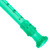 Tiger Descant Recorder - Green - Carry Case & Cleaning Rod