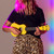 Lifestyle image of the Mad About Yellow soprano ukulele being played. Lightweight beginner ukulele with carbon strings, geared tuning pegs and a compact 21-inch design, ideal for children, students and first-time players.