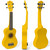 Tiger Soprano Ukulele Beginners Pack - Tuner, Strap, Bag, Pick, Strings - Yellow