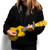 Tiger Soprano Ukulele Beginners Pack - Tuner, Strap, Bag, Pick, Strings - Yellow