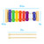 Tiger Glockenspiel Xylophone for Kids - 8 Multi Coloured Keys