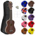 Mad About Soprano Beginners Ukulele with Bag, Pick & Carbon Strings - Dark Wood