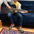 Tiger ACG1-BK34 Acoustic Guitar with Steel Strings - 3/4 Size - Black