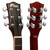 Tiger ACG1-RD34 Acoustic Guitar with Steel Strings - 3/4 Size - Red