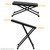 Guitar Footstool by World Rhythm - Folding Foot Rest for Guitar - Black