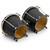 Bongo Drums with Bag by Mad About - 6 & 7 inch Oak Bongos, Hand Drums - Black