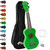 Tiger Soprano Beginners Ukulele with Gig Bag, Felt Pick & Aquila Strings - Green