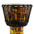 World Rhythm 8 Inch Rope Tuned Djembe Drum - Orange African Synthetic Hand Drum