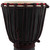World Rhythm 9 Inch Djembe Drum -Wooden Mahogany African Hand Drum - Black 