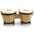 Mad About 6" & 7" Wooden Bongo Drums - Beginners Oak Bongos in Natural 