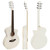 Tiger ACG1-WH34 Acoustic Guitar with Steel Strings - 3/4 Size - White