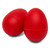 Tiger Egg Shakers, Plastic Percussion Maracas Musical Shakers - Red, Pack of Two