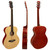 Tiger Natural Acoustic Guitar for Beginners with 6 Months FREE Lessons