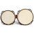 World Rhythm 6" & 7" Beginners Oak Bongo Drums - Wine Red Bongos with Padded Bag
