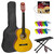 Classical Spanish Guitar for Students - 3/4 Size - Footstool & Plectrums