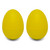Tiger 8 Pairs of Yellow Plastic Egg Shakers