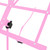 Tiger Portable Easy Folding Sheet Music Stand - Pink