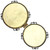 World Rhythm 6" & 7" Beginners Oak Bongo Drums - Natural Finish Bongos with Bag