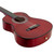 Tiger Left Handed 1/2 Size Red Kids Classical Guitar Package