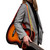 Tiger Reggae Nylon Guitar Strap with Pack of 12 Free Picks