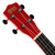 Soprano Ukulele for Beginners in Red with Uke Bag & Tuner