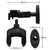 Guitar Wall Hanger, Self-Locking with Soft Padded Frame and Pivoting Yoke - Tiger