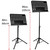 Tiger Orchestral Music Stand - Adjustable, Tilt & Full Rotation - Black