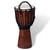 Djembe Drum 50cm Hand Carved Rope-Tuned 9.5” Synthetic Head World Rhythm