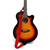 Tiger Red Nylon Guitar Strap with Pack of 12 Free Picks