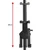 Tiger Adjustable Tablet and iPad Mount Extending up to 29cm High for Secure Device Placement on Microphone and Music Stands