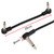15cm Guitar Patch Cable Dimensions Showing Low-Profile Right Angle 6.35mm Mono Jack Connectors and Compact Pedalboard-Friendly Design
