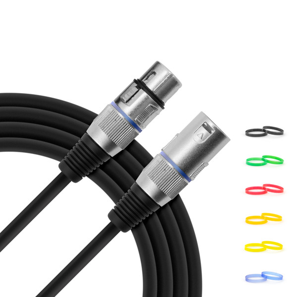 Tiger 3m (10ft) XLR Male to XLR Female Microphone Cable