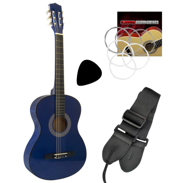 Tiger Childrens 1/2 Size Classical Guitar - Blue