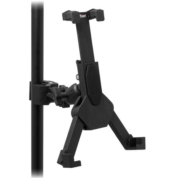 Tablet iPad Mount Clamp 360° Ball Joint Adjustable Stand Square Grip Attach Tiger